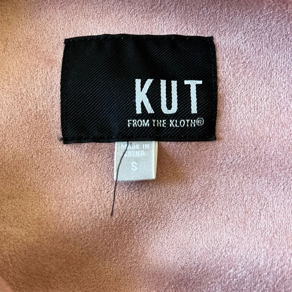 Kut From The Kloth Pink Faux Suede Jacket Small - Picture 6 of 7